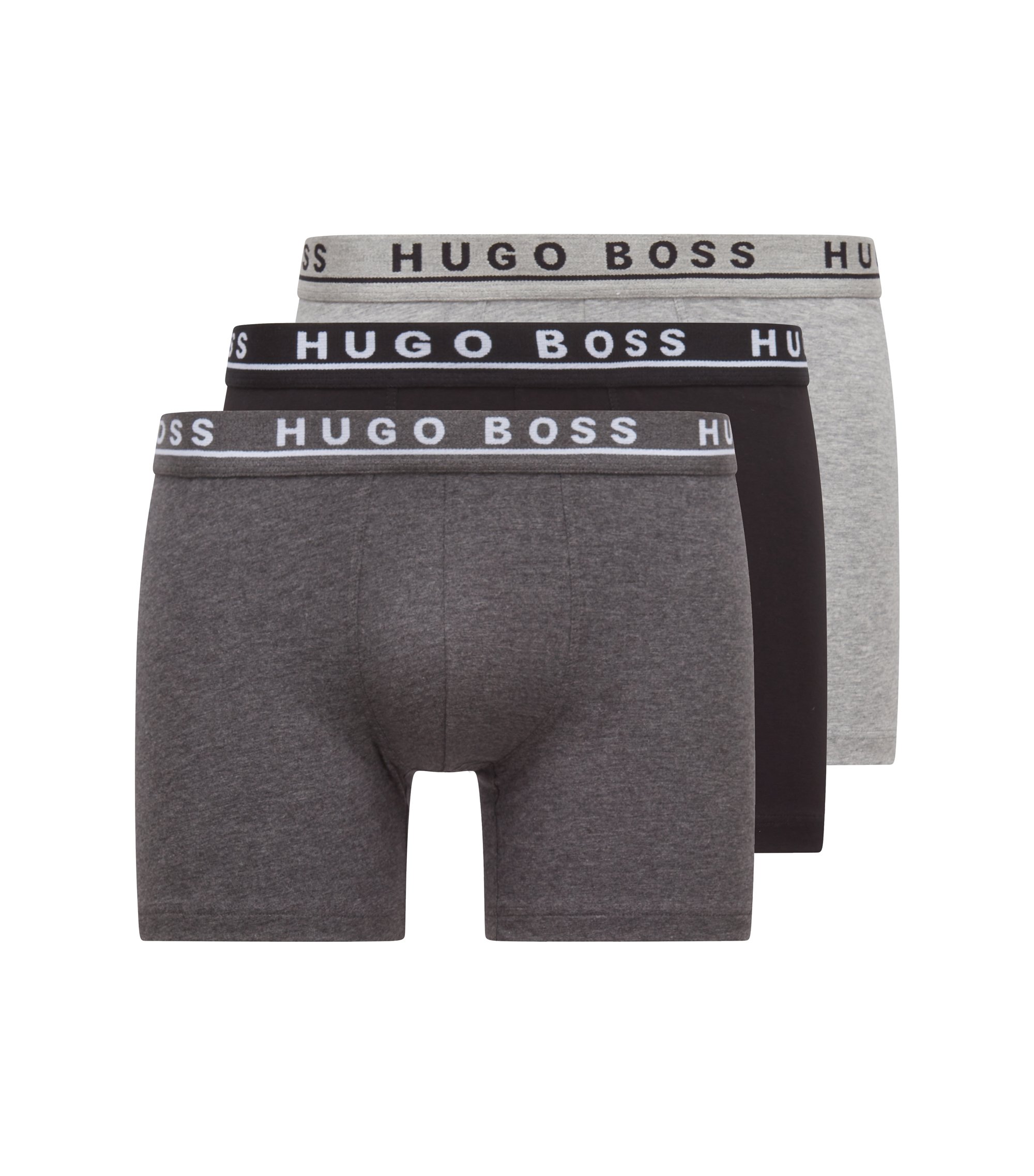 BOSS HUGO BOSS Mens Solid Elastic Boxer Brief 